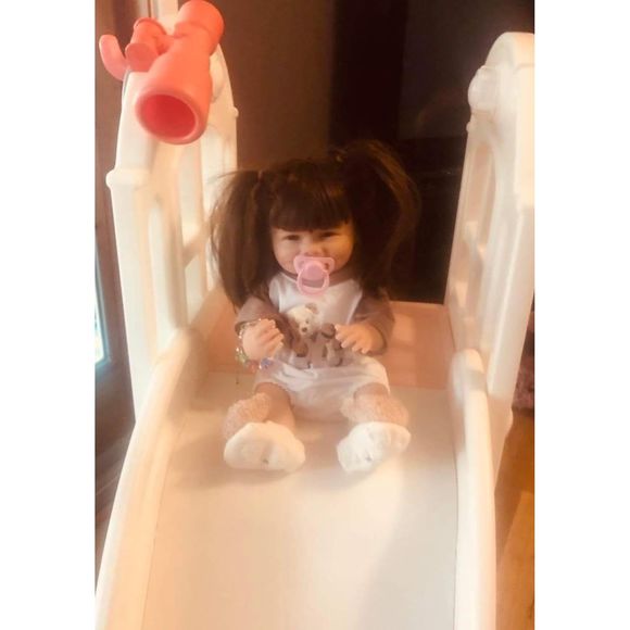 Reborn Baby Dolls Full Realistic Vinyl Silicone Gift for Kids 18-Inch - Picture 3 of 3